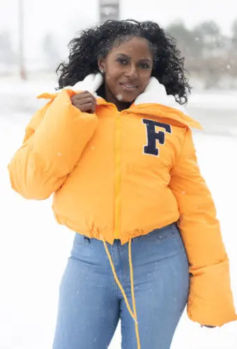 Fun Girl | Orange Puffer Anaiya Ali