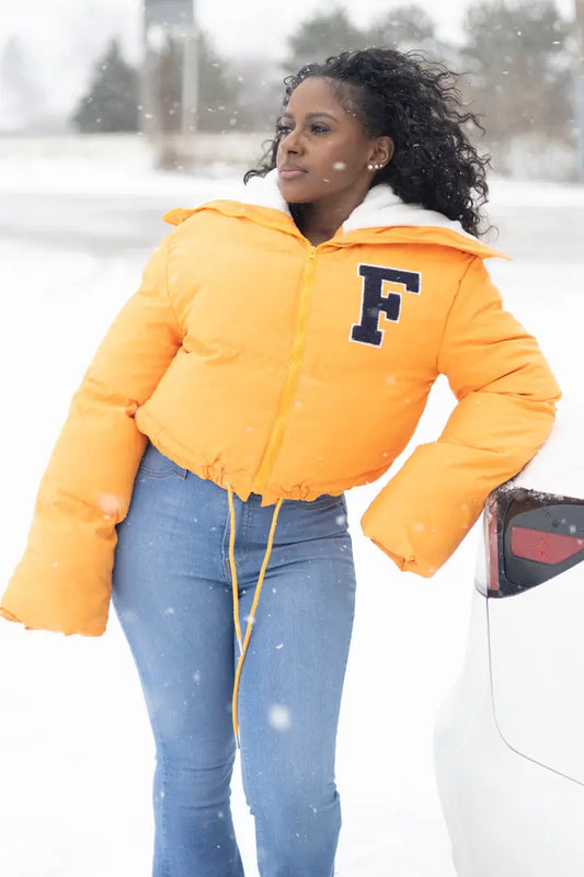 Fun Girl |  Orange Puffer Anaiya Ali