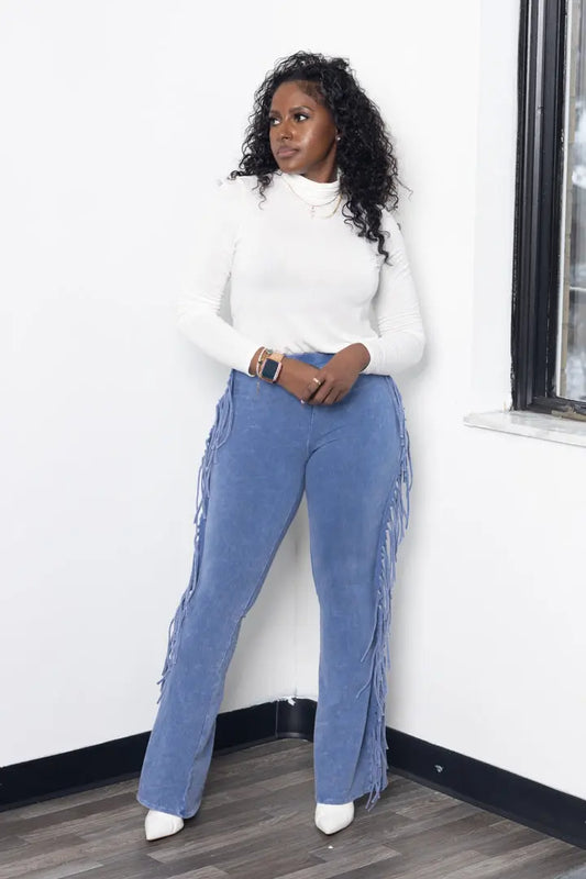 Cowboy Fringe |  Pant Denim Anaiya Ali